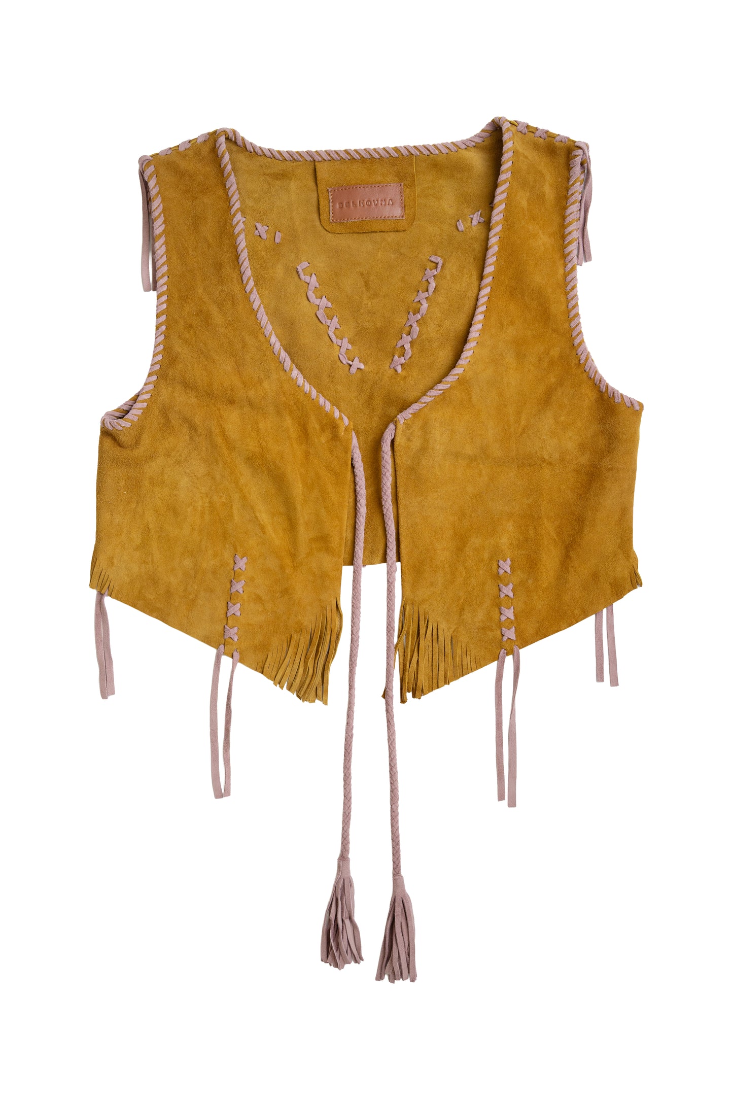 Vest Suede / Mustard