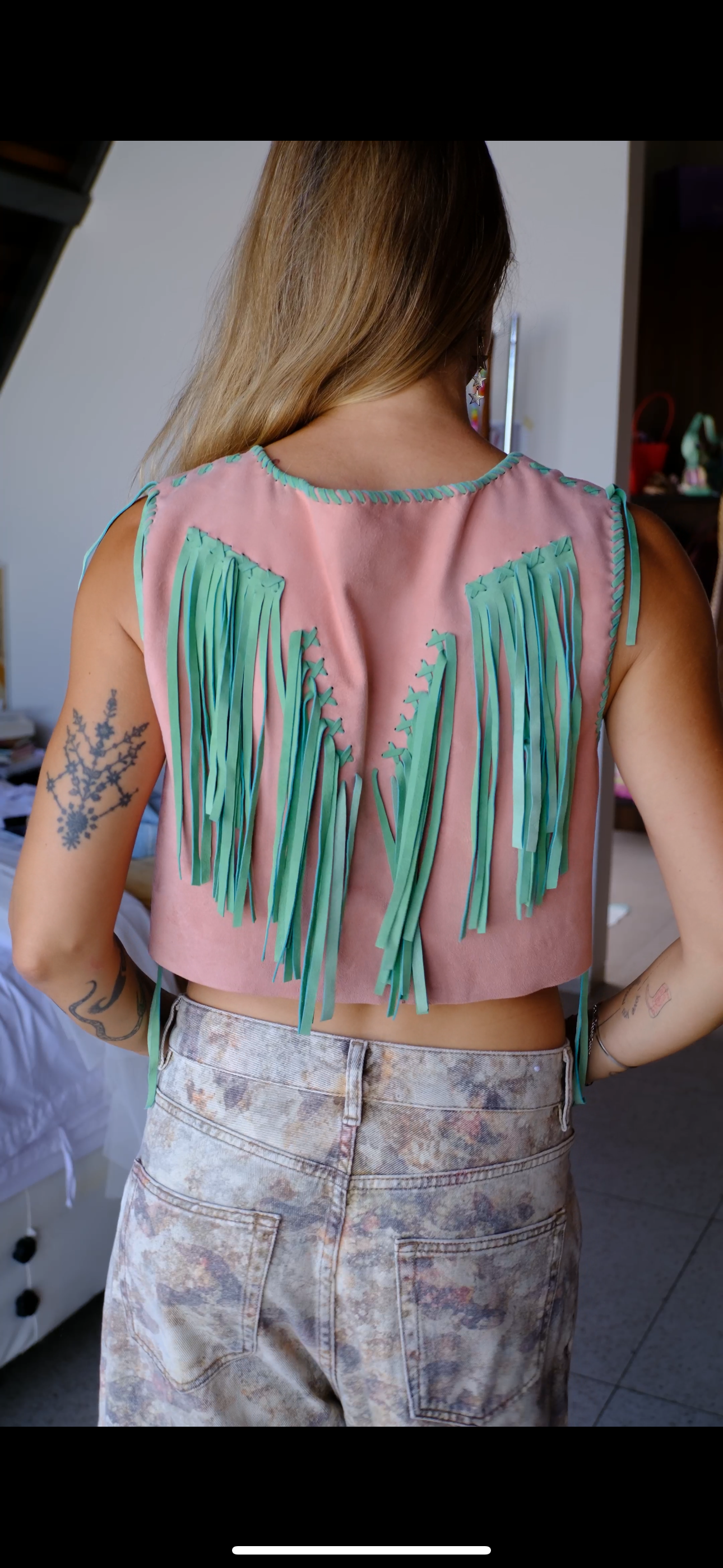 Vest Suede / Dusty pink