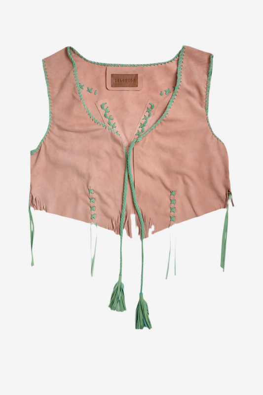 Vest Suede / Dusty pink