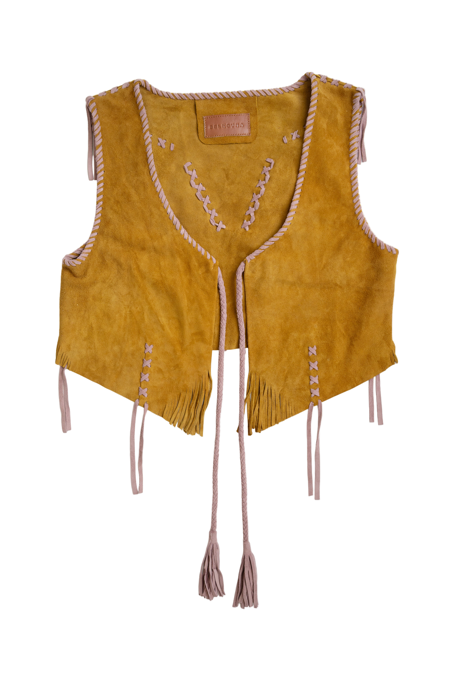Vest Suede / Mustard