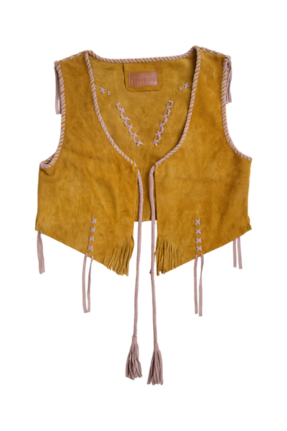 Vest Suede / Mustard
