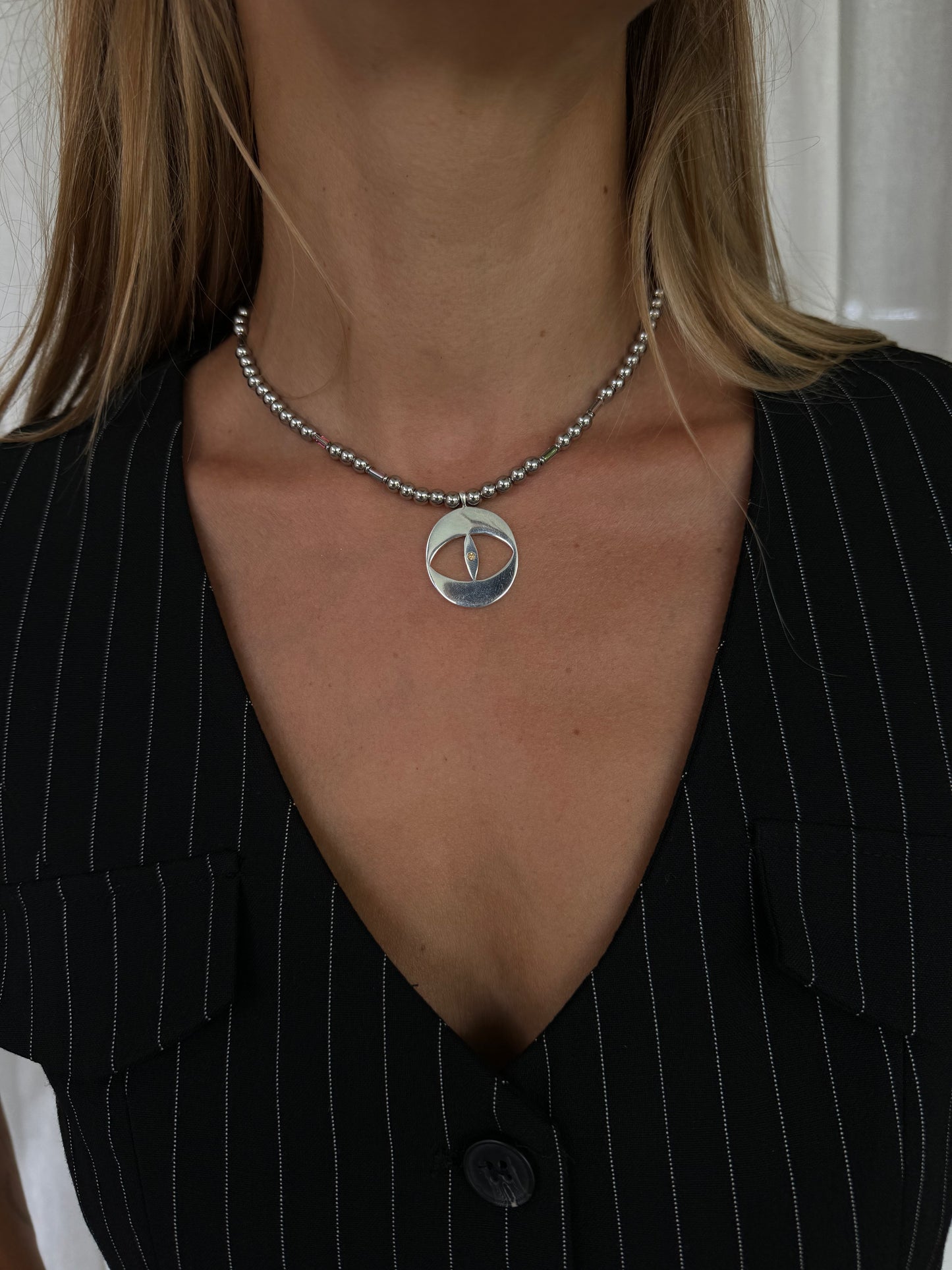 Necklace with eye
