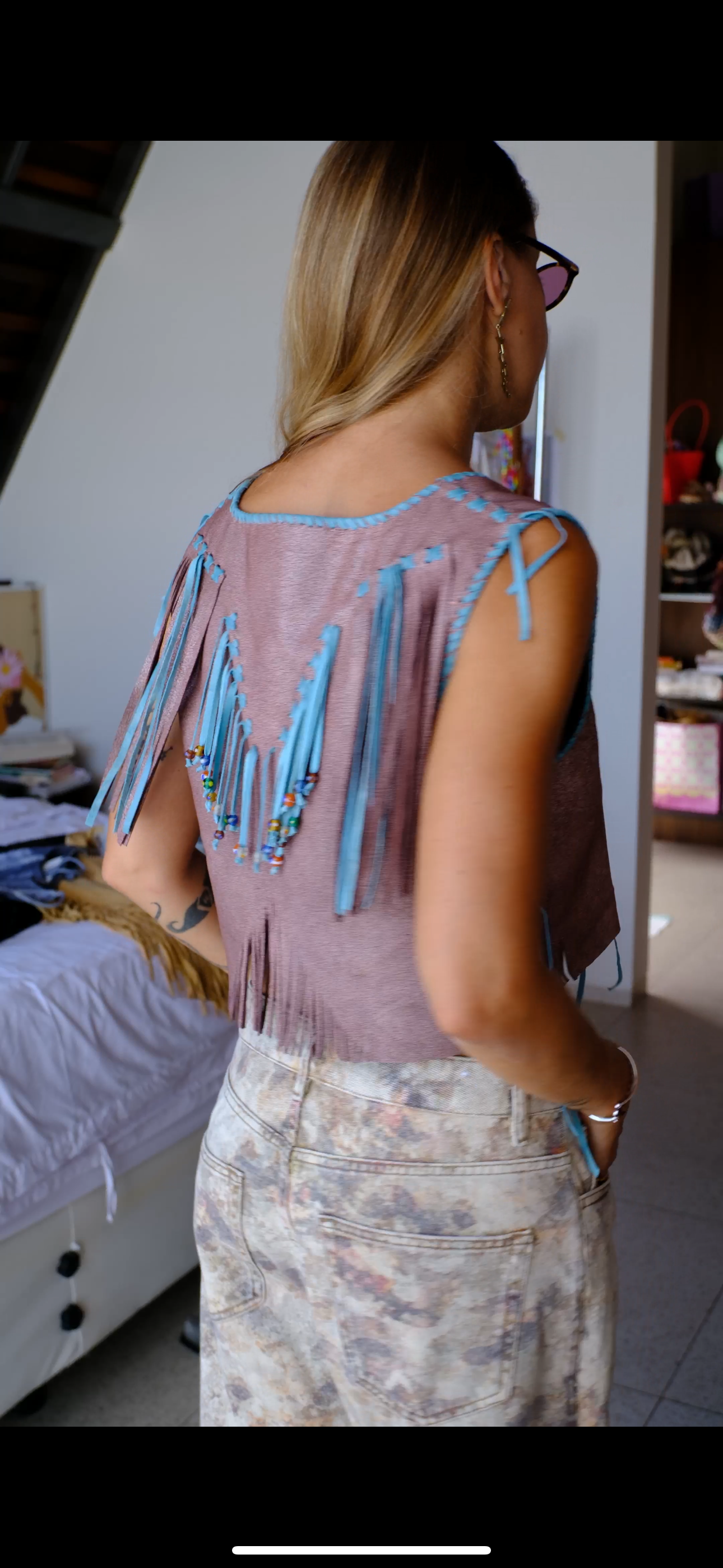 Vest Suede / Cracking pink